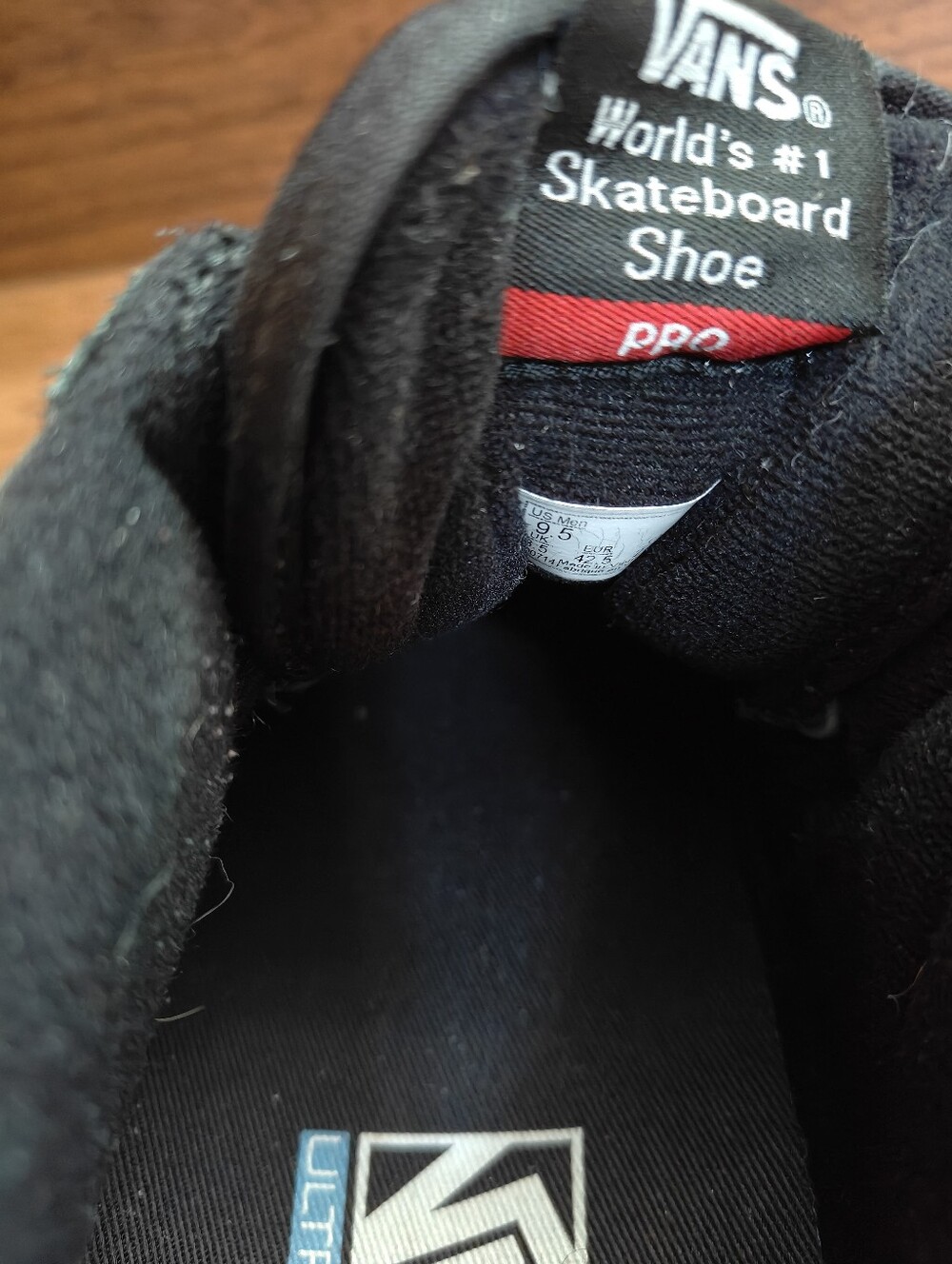 Vans Half Cab Pro Black Skate Shoes Sz 9.5 - Picture 5 of 8